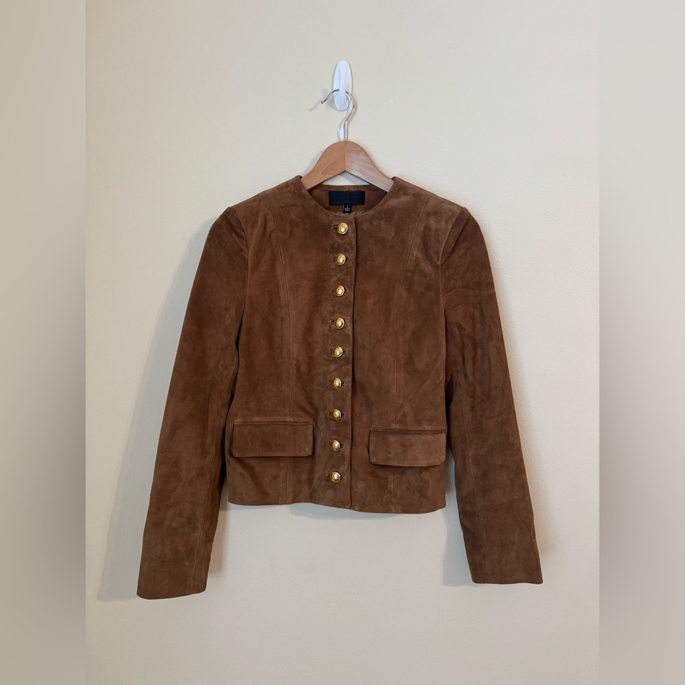 Nili Lotan Nanon Suede Jacket Martora Size 2